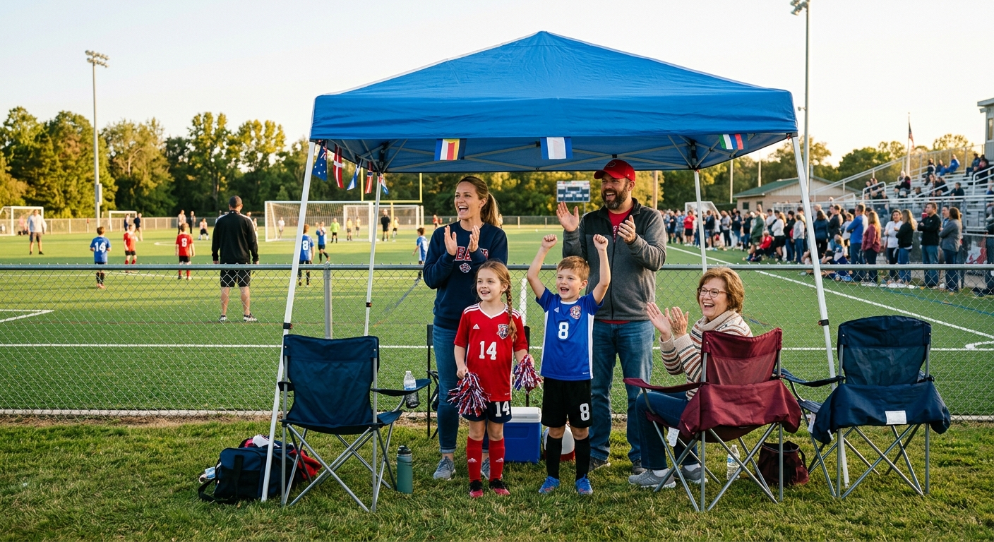 Family spectator gear rental Atlanta — chairs, blankets, coolers for game day