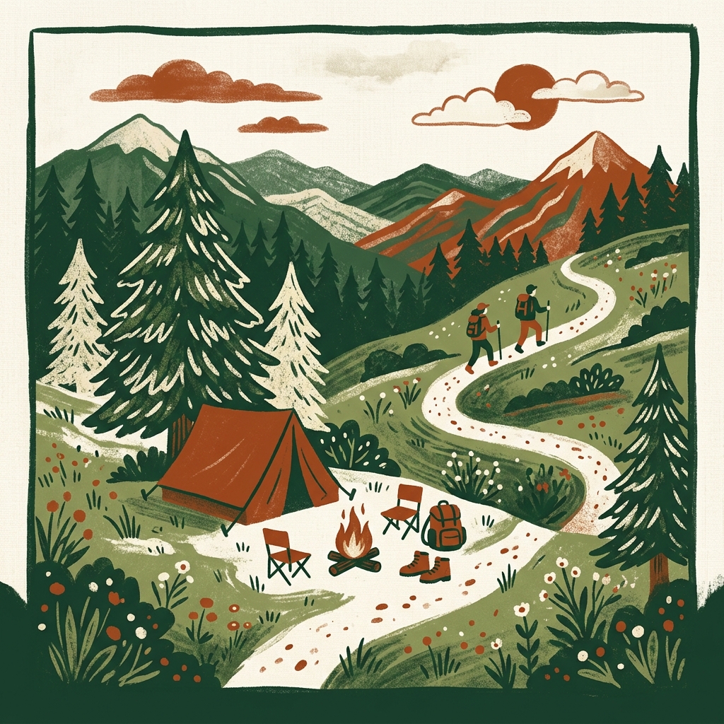 Kids camping and hiking gear rental Atlanta — tents, packs, sleeping bags