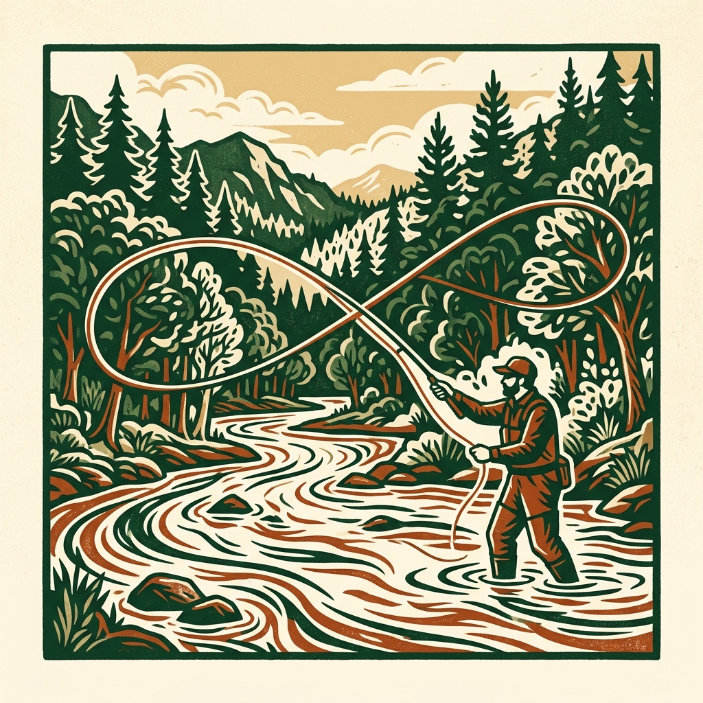 Youth fly fishing rod and gear rental for kids in Atlanta